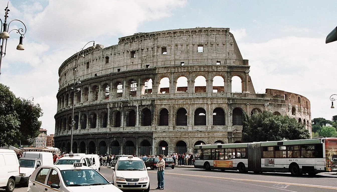 Exterior arches of the Colosseum