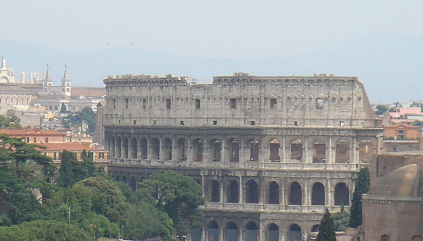 The Colosseum seen from the surrounding public space