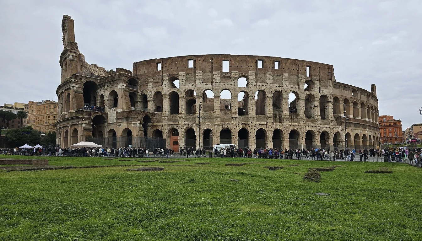 Exterior arches of the Colosseum in Rome