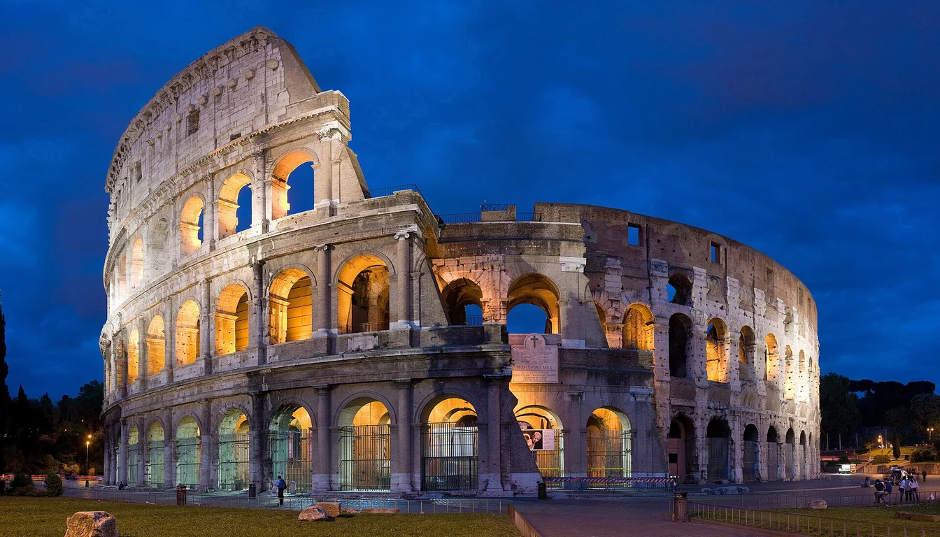 Exterior of the Colosseum in Rome