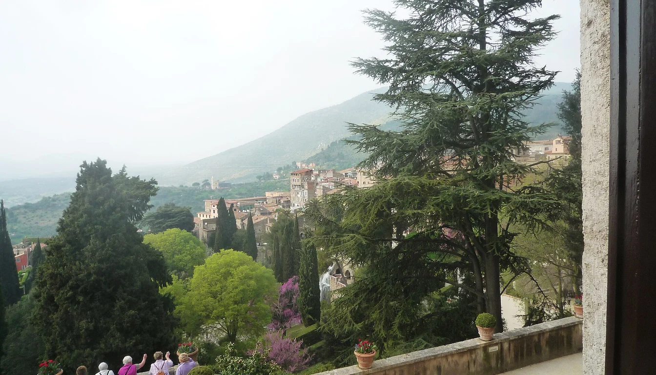 View over Tivoli from Villa d'Este