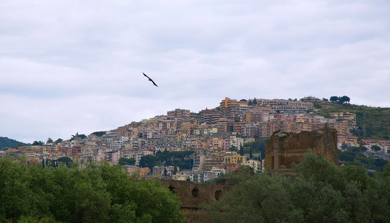 Tivoli seen from the grounds of Villa Adriana